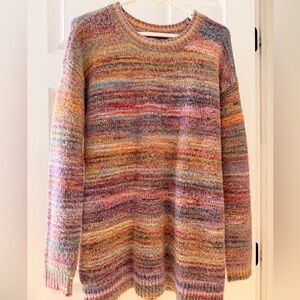 Aerie XS Multicolor Striped Knit Sweater